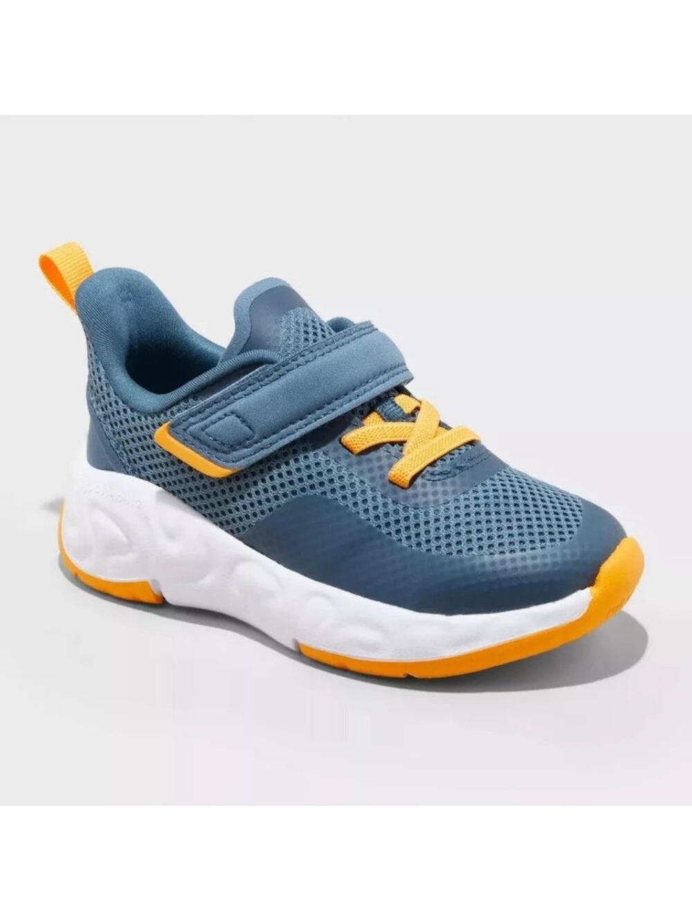 all in motion Teal and Orange Kids' Sneaker with Hook-and-Loop Strap